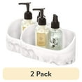 thumbnail image 1 of (2 pack) iDesign Dakota Vanity Organizer, White Marble, 1 of 5
