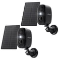 thumbnail image 1 of (2 pack) ieGeek Outdoor Solar Security Camera with Spotlight Siren, Wireless, WiFi, 2k/3mp Color Night Vision Outdoor Camera with AI Motion Detection, Work with Alexa (Supports Only 2.4Ghz Wi-Fi), 1 of 16