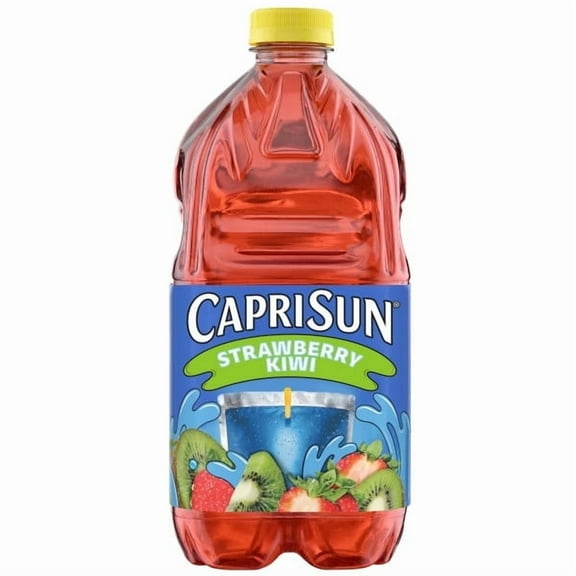 (2 Pack) Capri Sun Strawberry Kiwi Flavored Juice Drink Blend, 64 oz Bottle