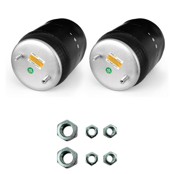 2 pack of TORQUE Trailer Air Spring Bag w/Hardware Kit (Replaces Firestone 9921, W01-358-9921, W&C AS-0090, Holland 905-57-117) (2 x TR9921)