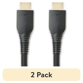 (2 pack) onn 4' Premium HDMI Cable, Black
