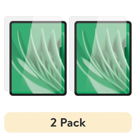 (2 pack) onn Tablet Screen Protector 11 in Glass Screen Film Protector Kit with Accessories Included Cleaning wipe, for iPad (A16) & iPad (10thGeneration)1Pack