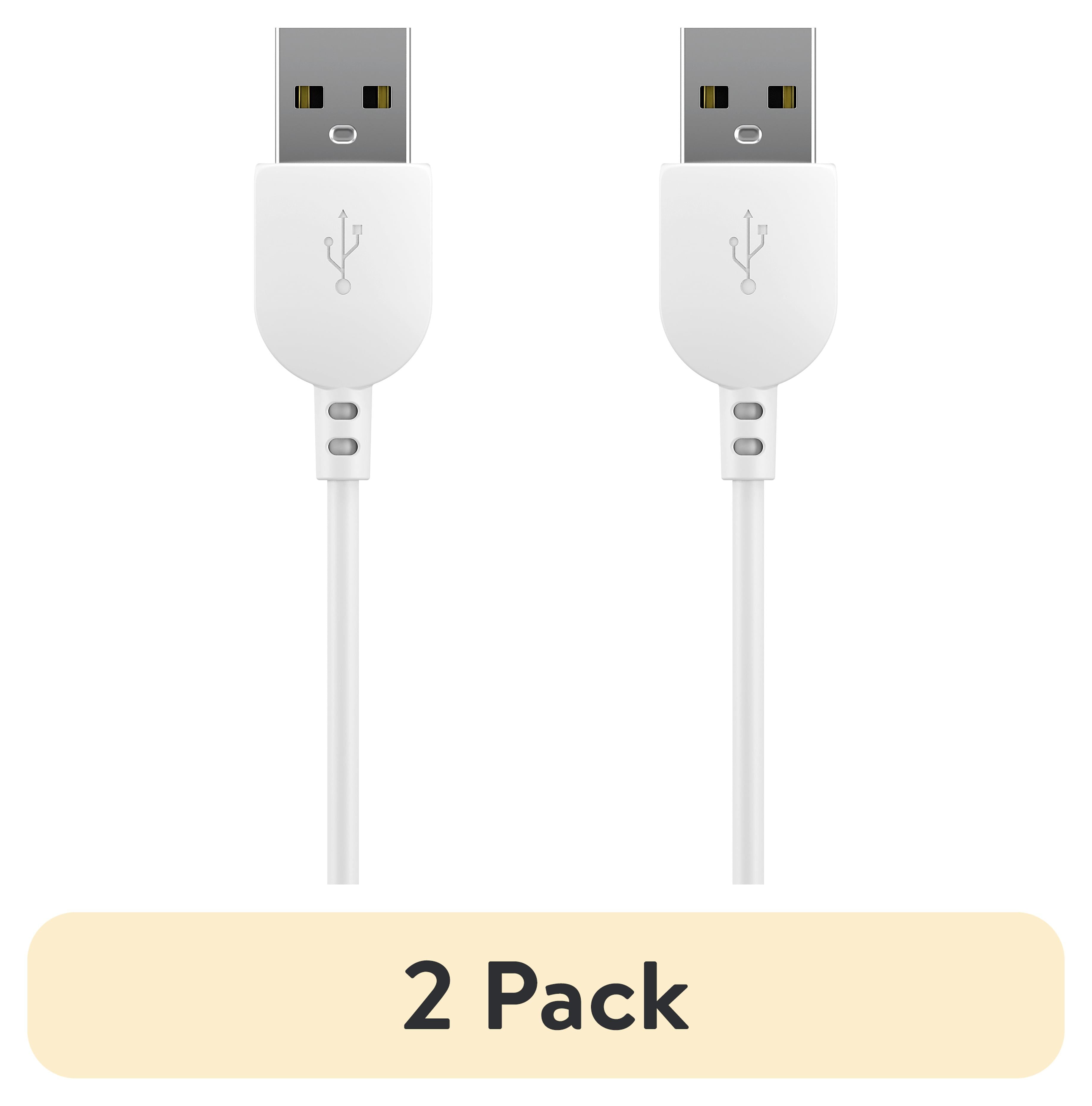 (2 pack) onn 3ft Lightning to USB Charging Cable, MFI Certified, Soft Touch Material, White - Compatible with iPhone 14/13/12/11/X/XR/XS/8/7/6/5, iPad, Airpods and more