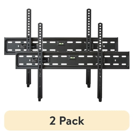 (2 pack) onn Tilting TV Wall Mount for 50" to 86" TV's, UL Listed, up to ±12° Tilting