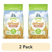 2 pack sWheat Scoop Multi-Cat Natural Clumping Wheat Cat Litter, 15lb