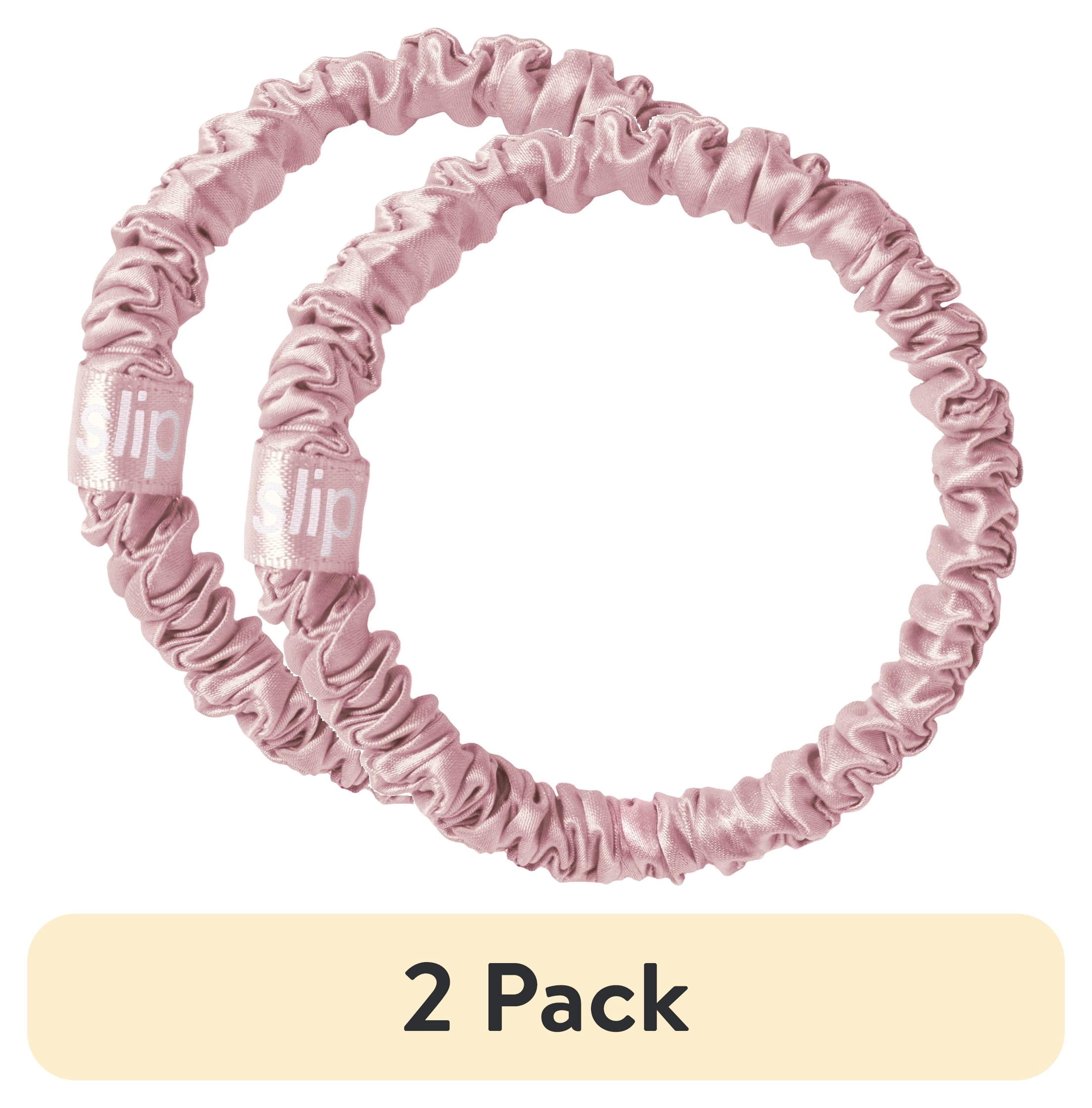 (2 pack) slip pure silk skinny scrunchie - pink