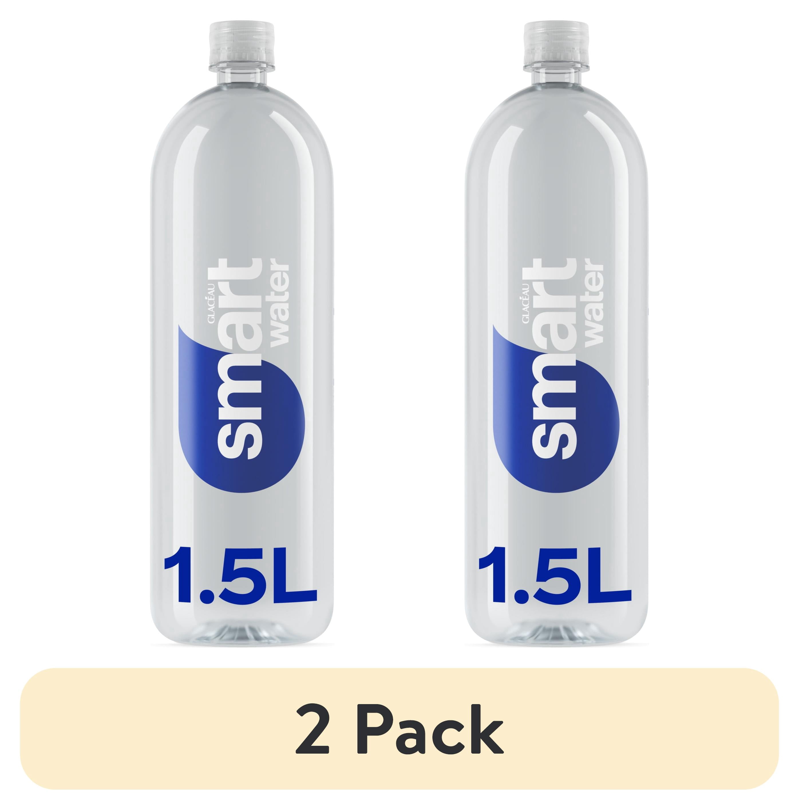 (2 pack) smartwater Vapor Distilled Water Bottle, 50.7 fl oz