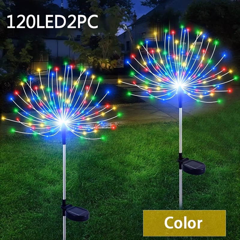 2-pack, suitable for holiday, party, garden, Christmas, Halloween, wedding, Thanksgiving decorations, IP55 outdoor solar lawn 600mAh party holiday decorations, durable plastic, holiday shoppers, even