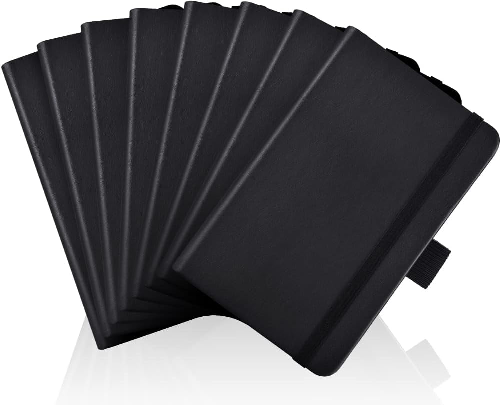 2-pack total 320 pages, pocket notebook, small notebook, 3.7" x 5.7" pocket notebook