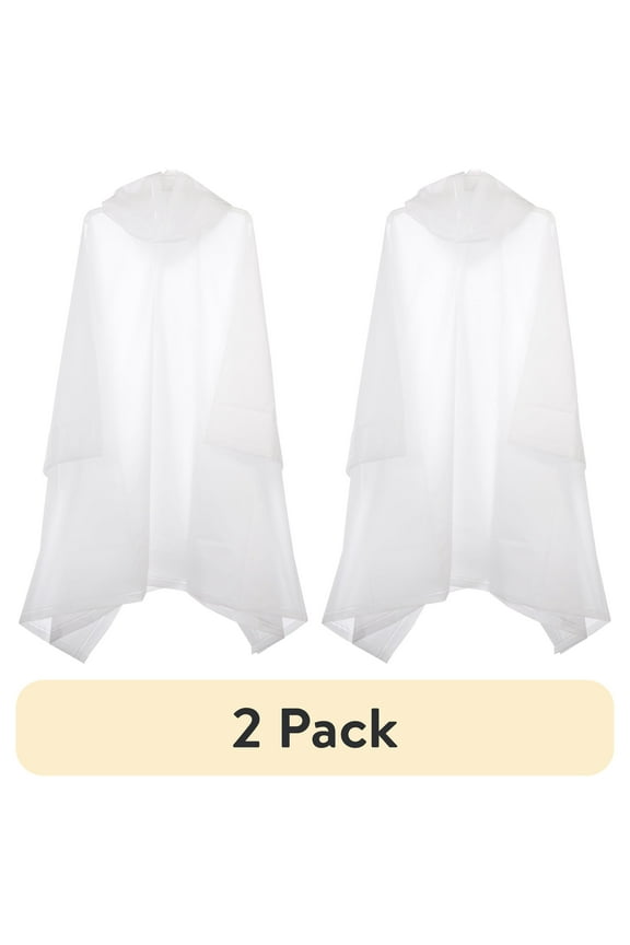 (2 pack) totes Rain Packable Lightweight Reusable Ponchos (Unisex One Size)