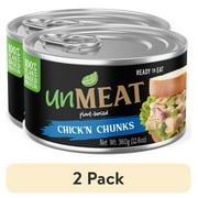 (2 pack) unMEAT Plant-Based Chicken Breast Chunks, 12.6 oz Can