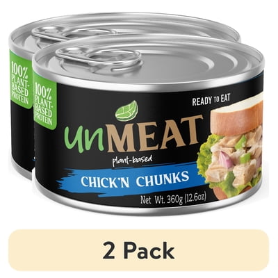 (2 pack) unMEAT Plant-Based Chicken Breast Chunks, 12.6 oz Can