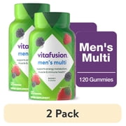 2 pack vitafusion Adult Gummy Vitamins for Men with 10% More Vitamins A, C, E, 120 Count