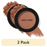 (2 pack) Wet n Wild Color Icon Blush Makeup, Naked Brown, 0.21 oz, Infused with Jojoba Oil, Cruelty-Free