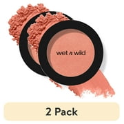 (2 pack) Wet n Wild Color Icon Blush Makeup, Pearlescent Pink, 0.21 oz, Infused with Jojoba Oil, Cruelty-Free