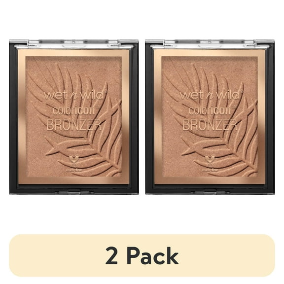 (2 pack) Wet n Wild Color Icon Bronzer, Blendable Bronzing Makeup, Ticket to Brazil, For All Ages