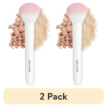(2 pack) Wet n Wild Essential, ultra-plush Powder Brush for Multiple Powders, Synthetic