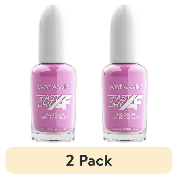 (2 pack) wet n wild Fast Dry AF Nail Color, Heels On The Beach