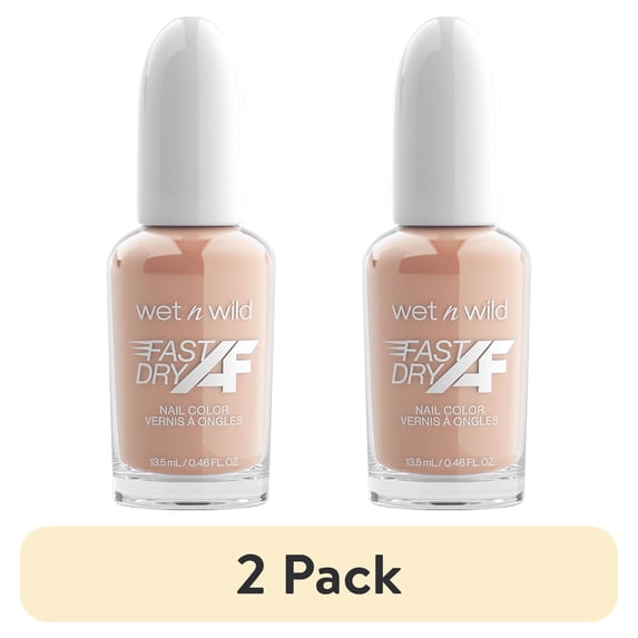 (2 pack) wet n wild Fast Dry AF Nail Color, Southern Belle