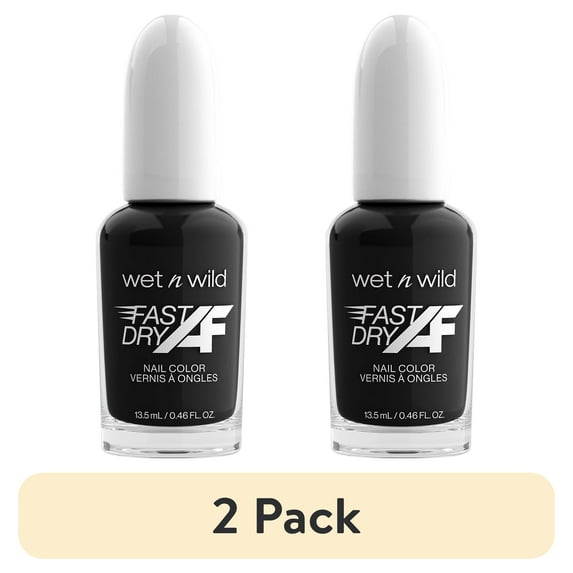 (2 pack) wet n wild Fast Dry AF Nail Color, Throwing Shade