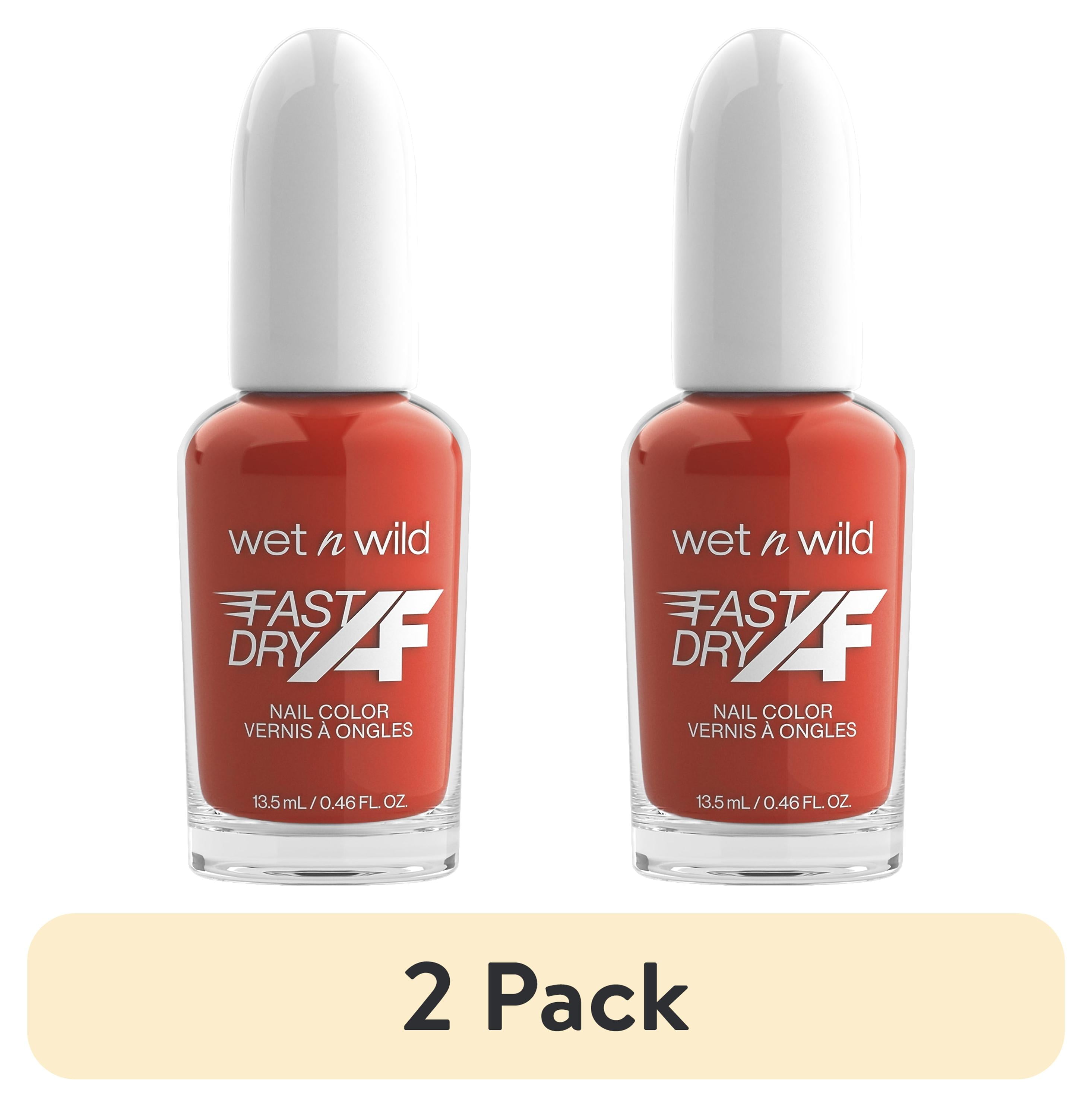 (2 pack) wet n wild Fast Dry AF Nail Color, Toasted