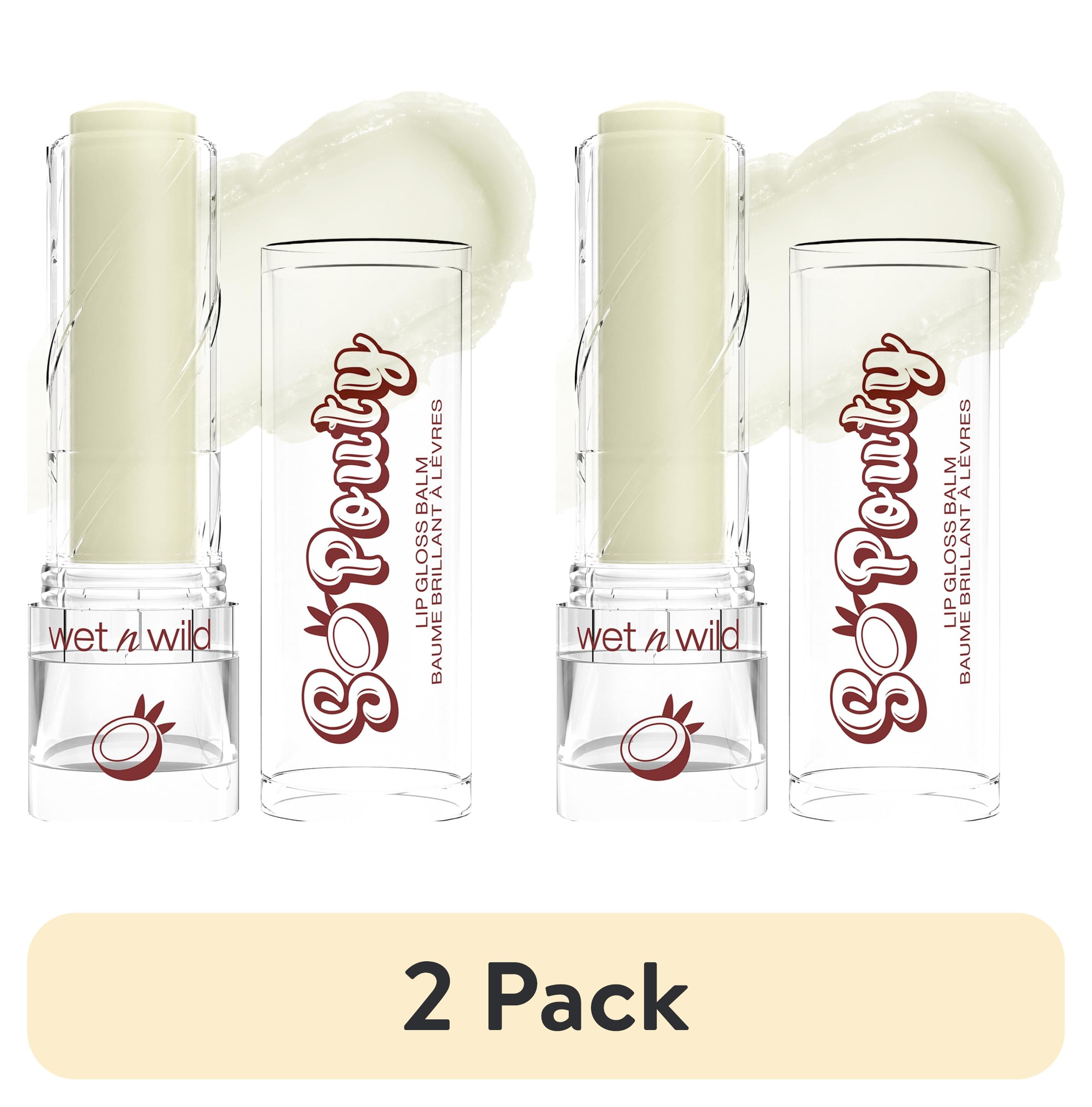 (2 pack) wet n wild Perfect Pout So Pouty Lip Gloss Balm - Coconuts For You
