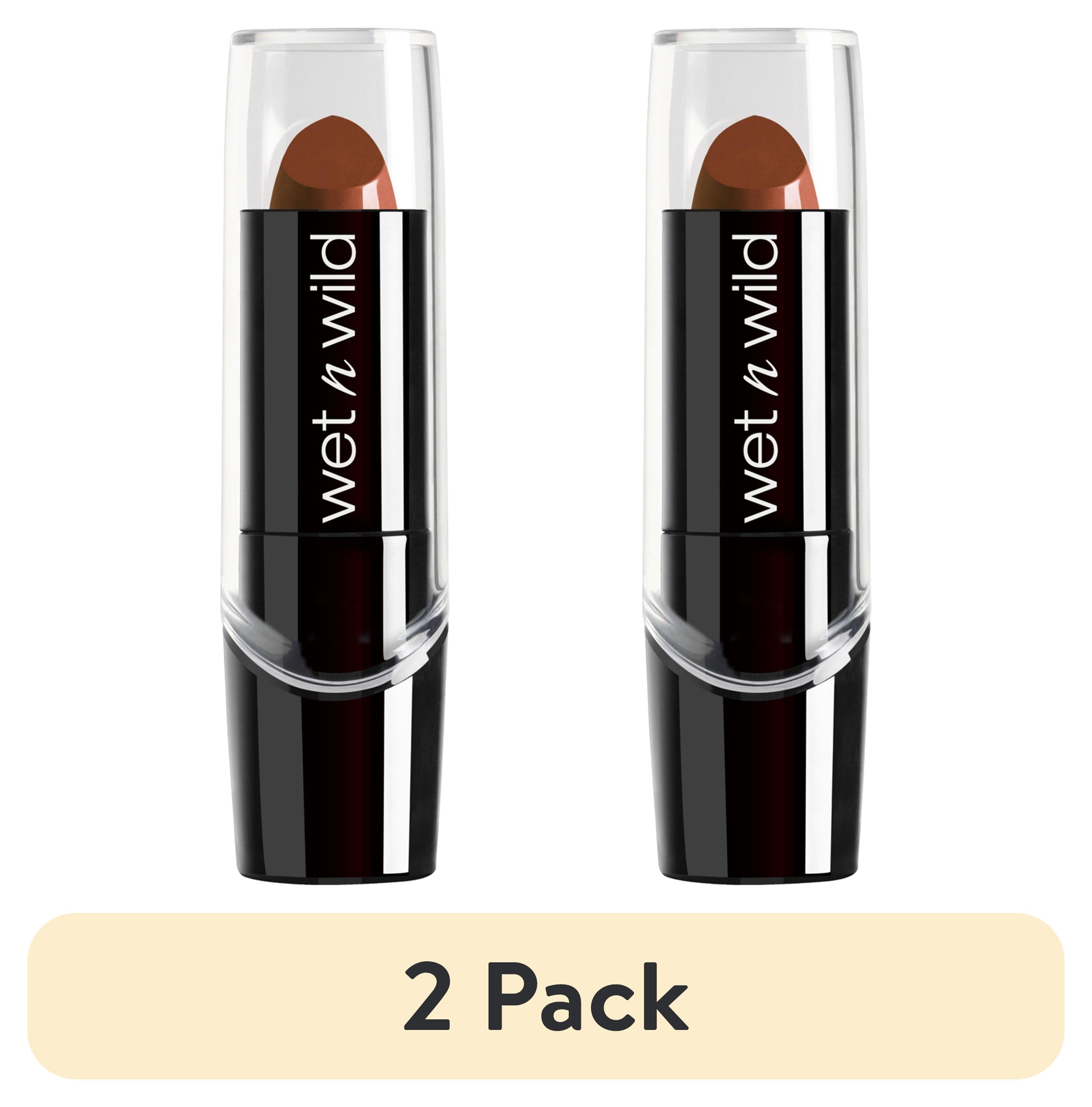 (2 pack) wet n wild Silk Finish Lipstick, Mink Brown
