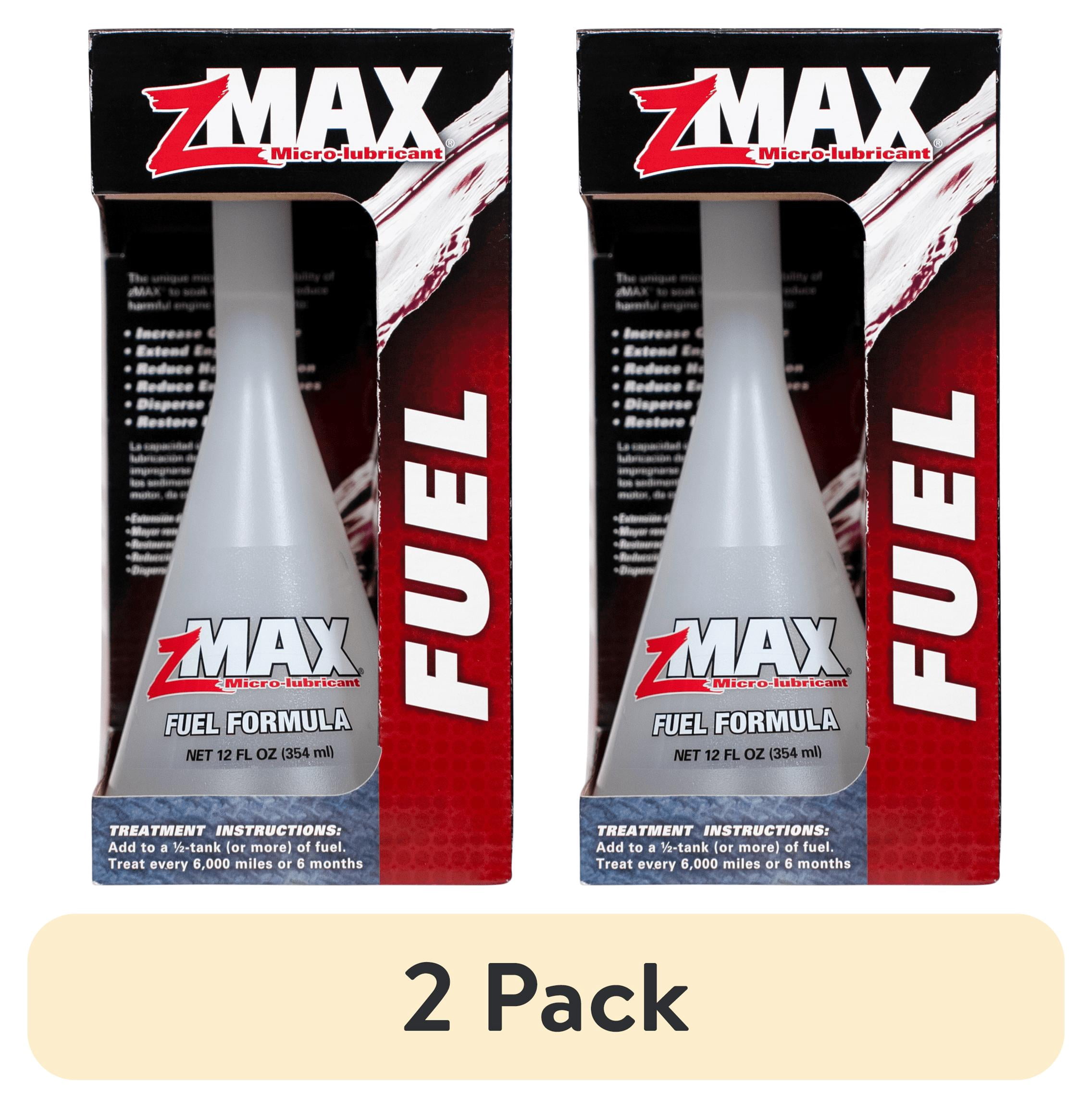 (2 pack) zMAX Fuel Additive, Fuel System Cleaner and Treatment, 12 fl oz bottle