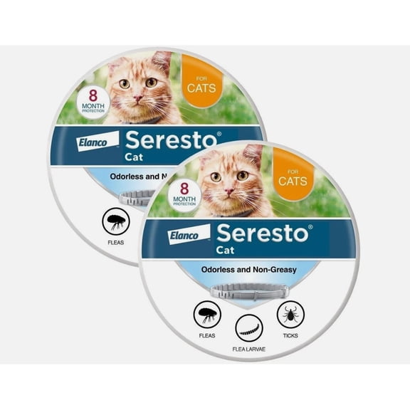 2 packs 8-Month Fleafick Prevention Collar for Cats