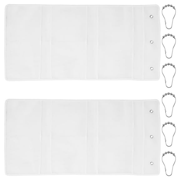 2 packs Mesh Shower Caddy 7 Pockets Hanging Shower Organizer with Quick Drying Mesh, Portable Space Saving Bathroom Organizer to Hold Soap, Shampoo and Cruise Ship Essentials