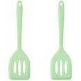 thumbnail image 1 of 2 packs Small & Large Slotted Silicone Turner Heat Resistant Kitchen Spatula Flipper, Food Grade Flexible Wide Seamless Rubber Cooking Utensil for Egg, Omelette, Burger in Nonstick Cookware, 1 of 8