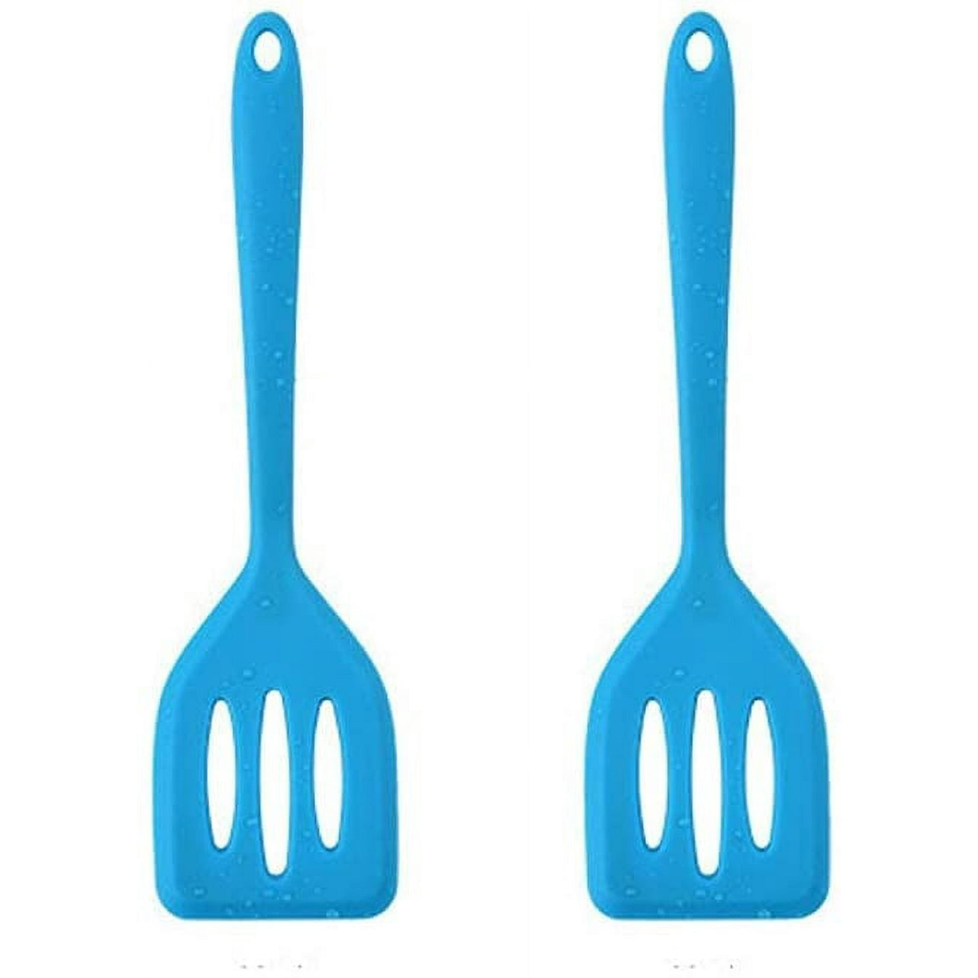 2 packs Small & Large Slotted Silicone Turner Heat Resistant Kitchen ...