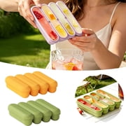 2 packs of soft silicone long bar ice cube molds, easy to disassemble, can be reused in storage boxes or ice buckets, used for cocktail bars or iced coffee cups