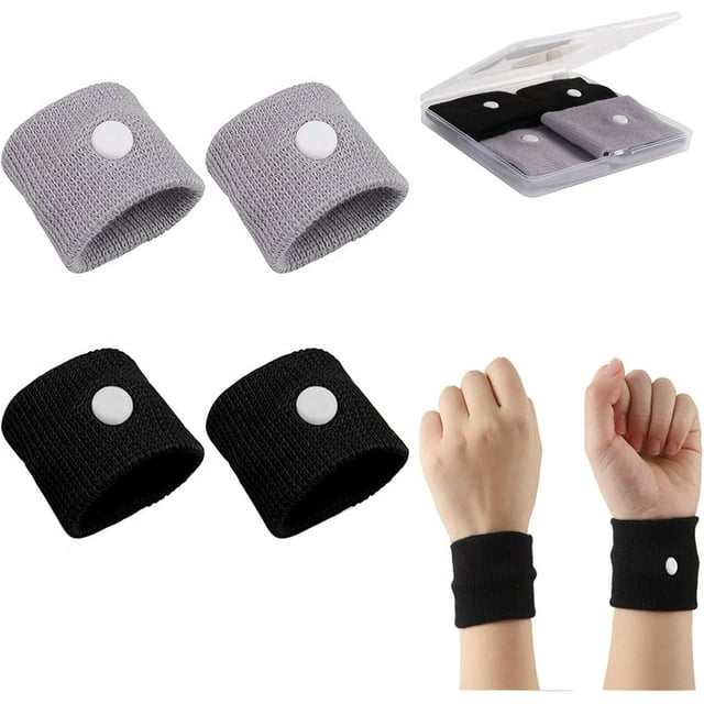 2 pairs / 4 travel antisickness straps, sports antisickness travel antisickness wristbands