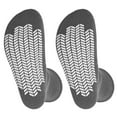 thumbnail image 1 of 2 pairs Diabetic Socks Unisex - Men's and Women Non Skid Hospital Loose Fitting Design, Physician Approved Slipper Socks With Gripper Bottoms - Gripper socks (Grey Skid 3, 13-15), 1 of 4