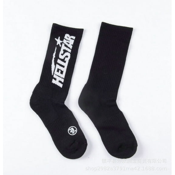 2 pairs Men's women's socks hell socks star Streetwear socks sport socks