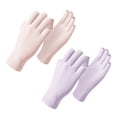thumbnail image 1 of 2 pairs summer ice silk sunscreen gloves women's outdoor driving and cycling breathable gloves fingerless - style1, 1 of 5