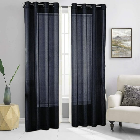2 panel faux silk solid curtain drapes with grommets 108" total width by 84" long plain solid color for any bedroom or patio door sheer panels ruby non blackout