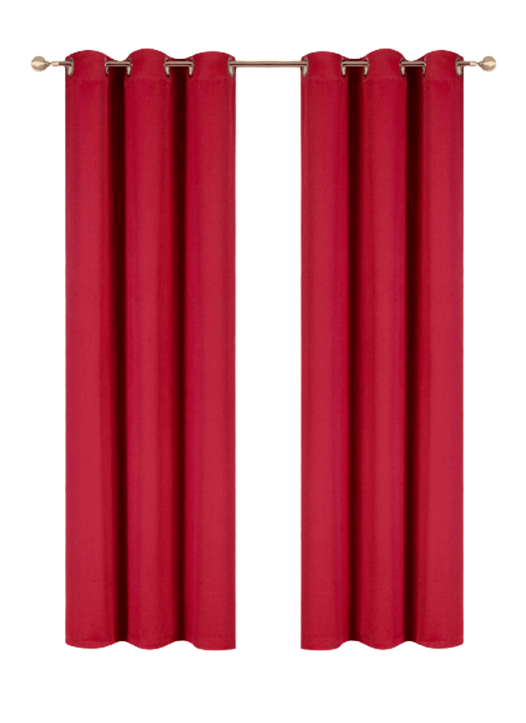 2 panels K68 burgundy color 100 % blackout thermal light blocking drapes for sliding patio window curtain top grommets noise reducing 37" wide X 63" length each panel
