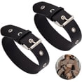 thumbnail image 1 of 2 pc 2 Pcs Traditional Kilt Extender Straps PU Leather Cuff Belt Buckles 15.8x1.3 Inch Adjustable Armbands Non Slip Sleeve Holders for Shirt Coat Jacket Dress Bags DIY Craft, 1 of 6