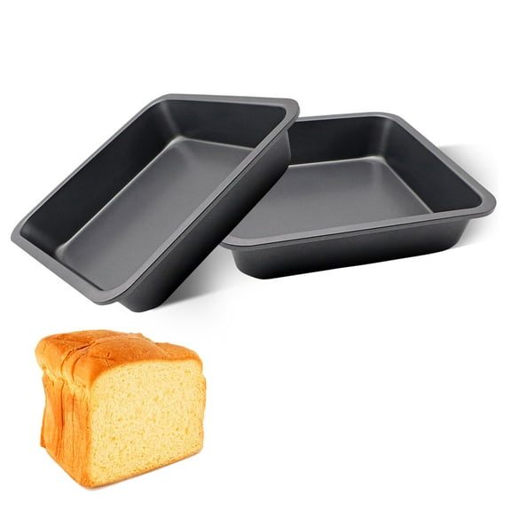 2 pc 8x8 Square Baking Pan Set, Nonstick and Heavy Duty,Ideal for Baking Brownies and Cakes, Easy to Clean, Send Goods from Local Warehouse