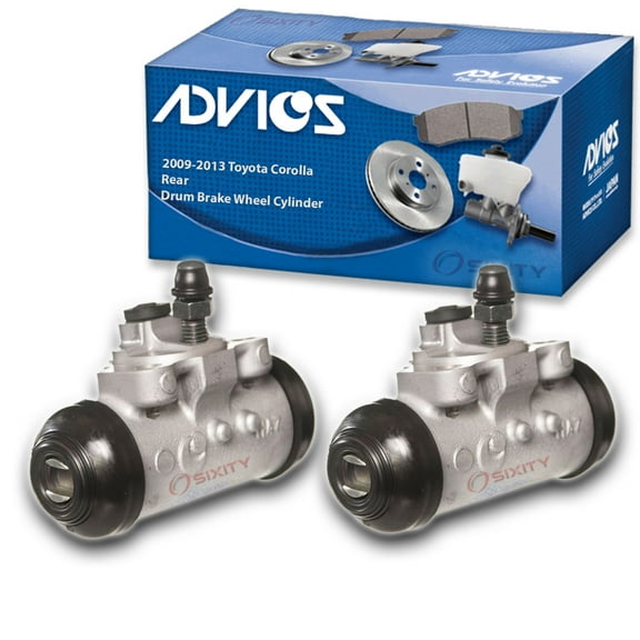 2 pc ADVICS Rear Drum Brake Wheel Cylinders compatible with Toyota Corolla 2009-2013