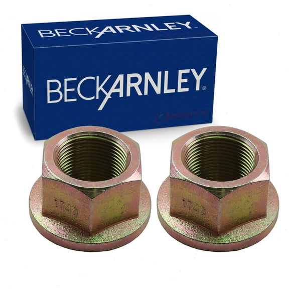 2 pc Beck/Arnley Front Axle Nuts compatible with Nissan Titan 2004-2013