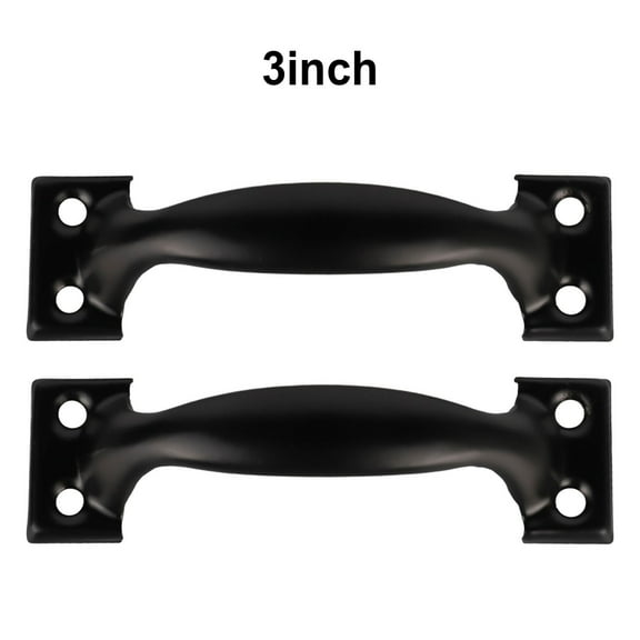 2 pc Bow-Shaped Door Handle Antique Cabinet Handles Black Vintage Cupboard Drawer Knobs Furniture Gate Pull Hardware