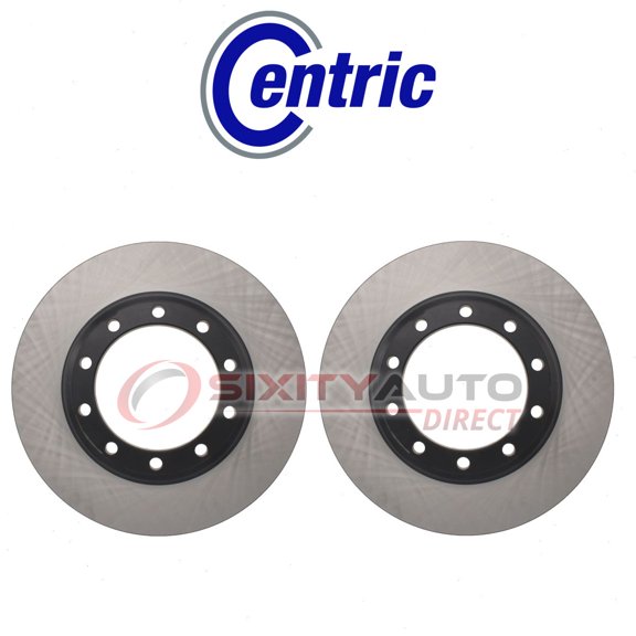 2 pc Centric Front Disc Brake Rotors compatible with Hino 258LP 2006-2020