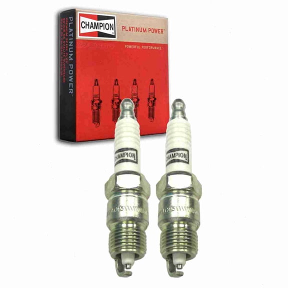 2 pc Champion 3018 Platinum Spark Plugs for 4008 4302 ASF32P ASF42P BR6FVX HGR9BDP HR9BPX RV17PMC4 Ignition Wire Secondary Fits select: 1975-1996 FORD F150, 1987-1995 FORD MUSTANG