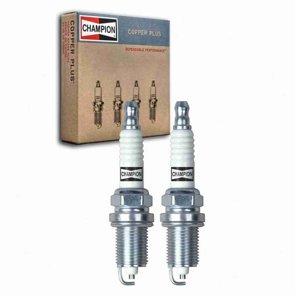 2 pc Champion 318 Copper Plus Spark Plugs for 7962 90919-01176 AGSP33C F7LDCR F8LCR FR8HC0X FR8LCX FR9LCX K16GPRU11 K16PRL11 K16PRTP11 K16PRU11 K20RU KJ14CRL11 KJ16CR11 KJ16CRL11 KJ20CR11 KJ20CRL11