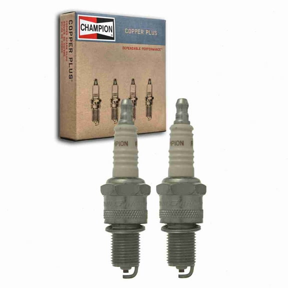 2 pc Champion 38 Copper Plus Spark Plugs for 14G42 2098360 43XLS 834236-MI 834236MI AG32C AG42 AG42C AG52 AG52C BP5EA BP5EQ13 N12YC Ignition Wire Secondary Fits select: 1975-1976 TRIUMPH CAR TR6