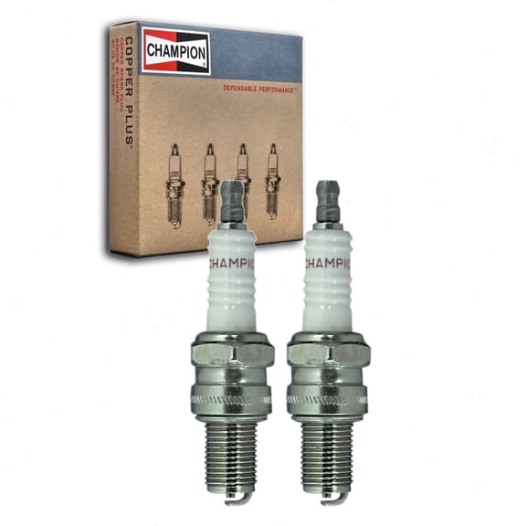 2 pc Champion 504 Industrial Spark Plugs for AG9 N21 W10C W9EU Ignition Wire Secondary