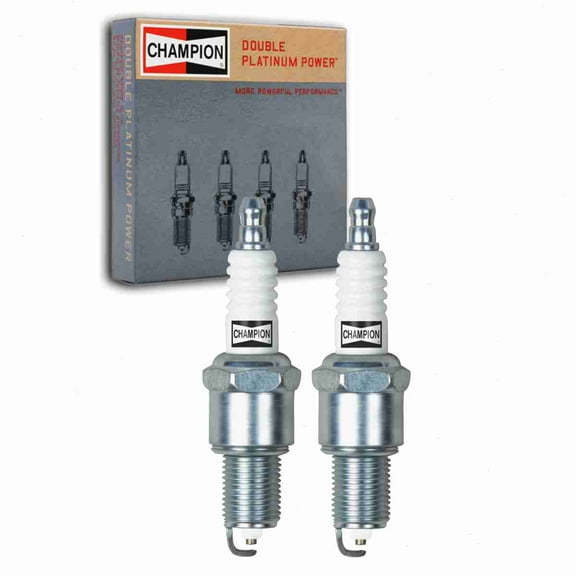2 pc Champion 7031 Double Platinum Spark Plugs for 41-819 4727114 RN14PMP5 Ignition Wire Secondary Fits select: 1990-2000 DODGE GRAND CARAVAN, 1990-2000 CHRYSLER TOWN & COUNTRY